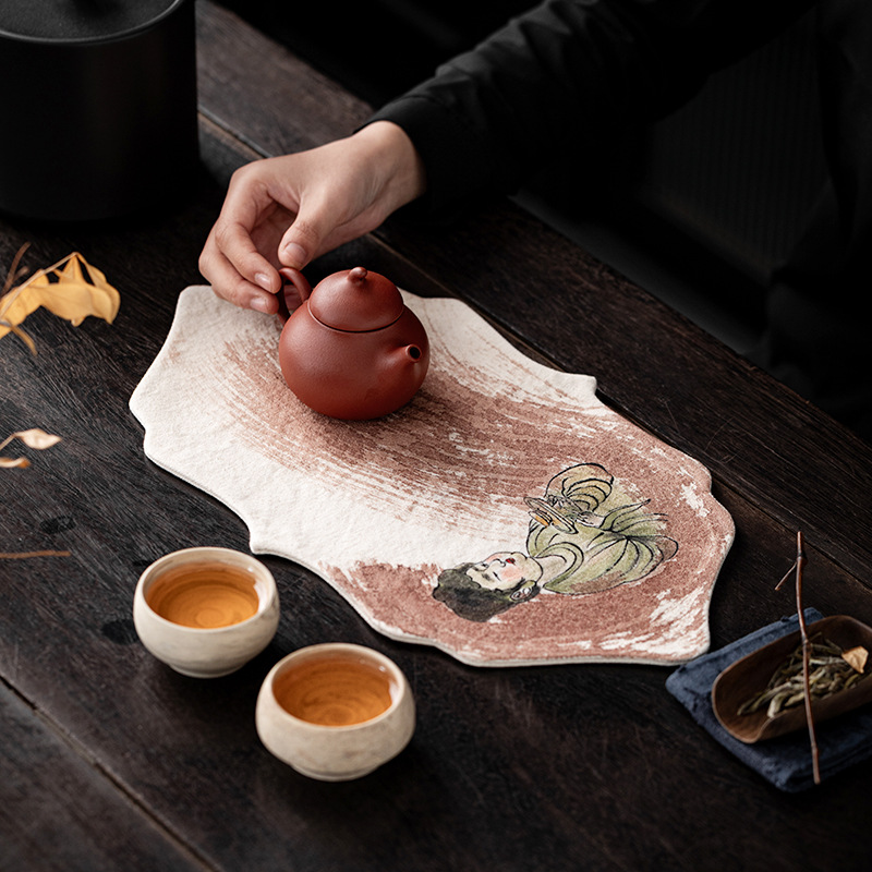 Hand Drawn Persimmon Dyed Zen  - đánh giá và giá Table Runner