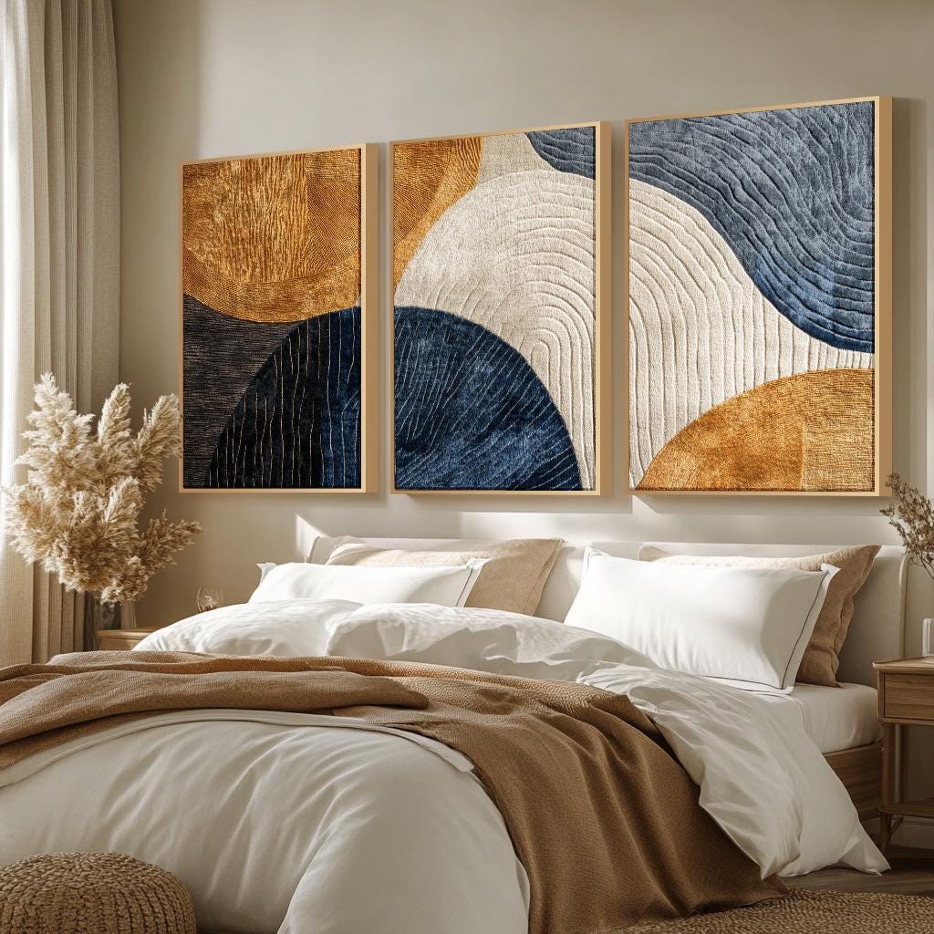 3pcs Frameless Canvas Painting - đánh giá và giá Abstract Canvas Set