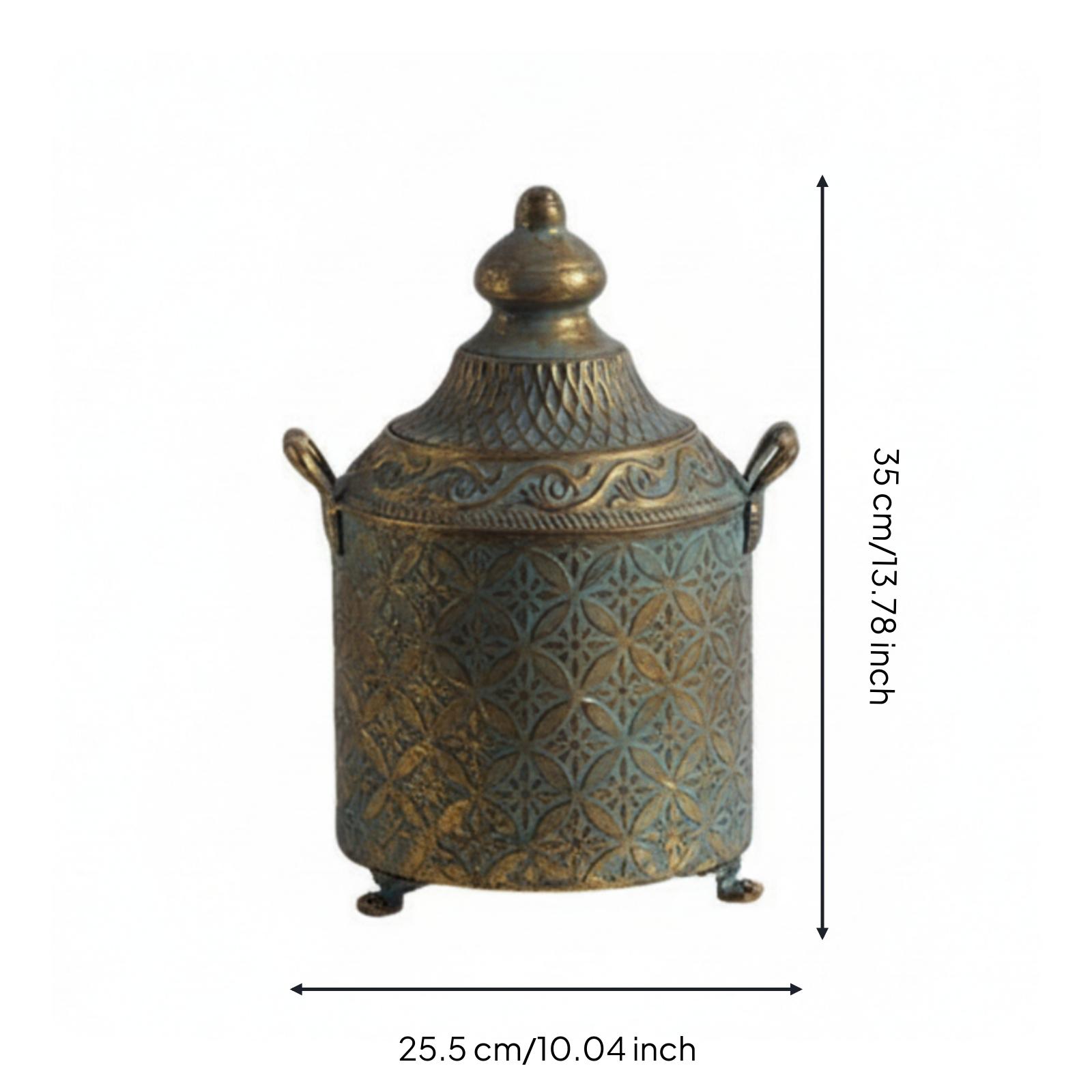 Patina Finished Metal Decorati - đánh giá và giá Vase Decor