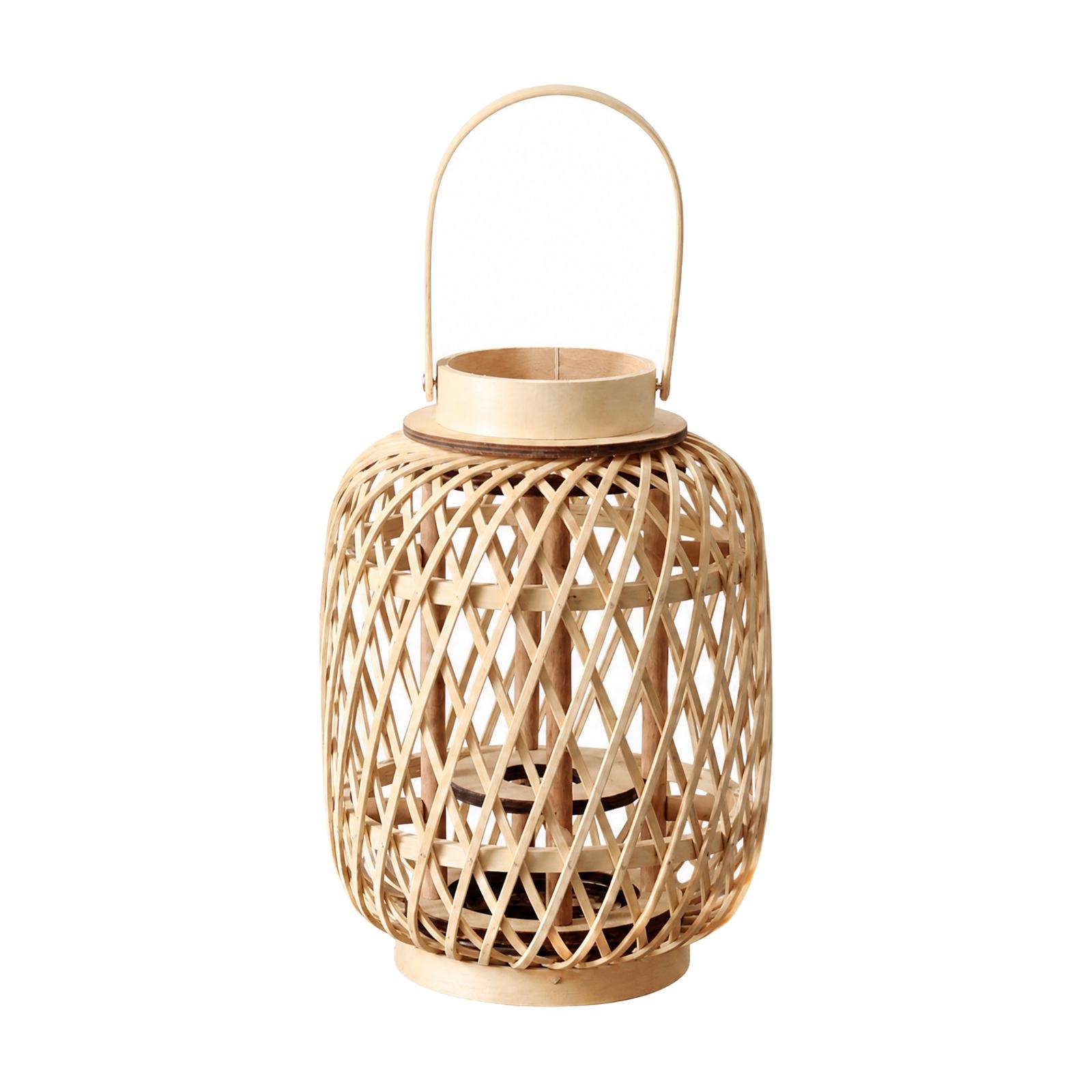 Bamboo Candle Lantern Holder H - đánh giá và giá Candle Holder Decor