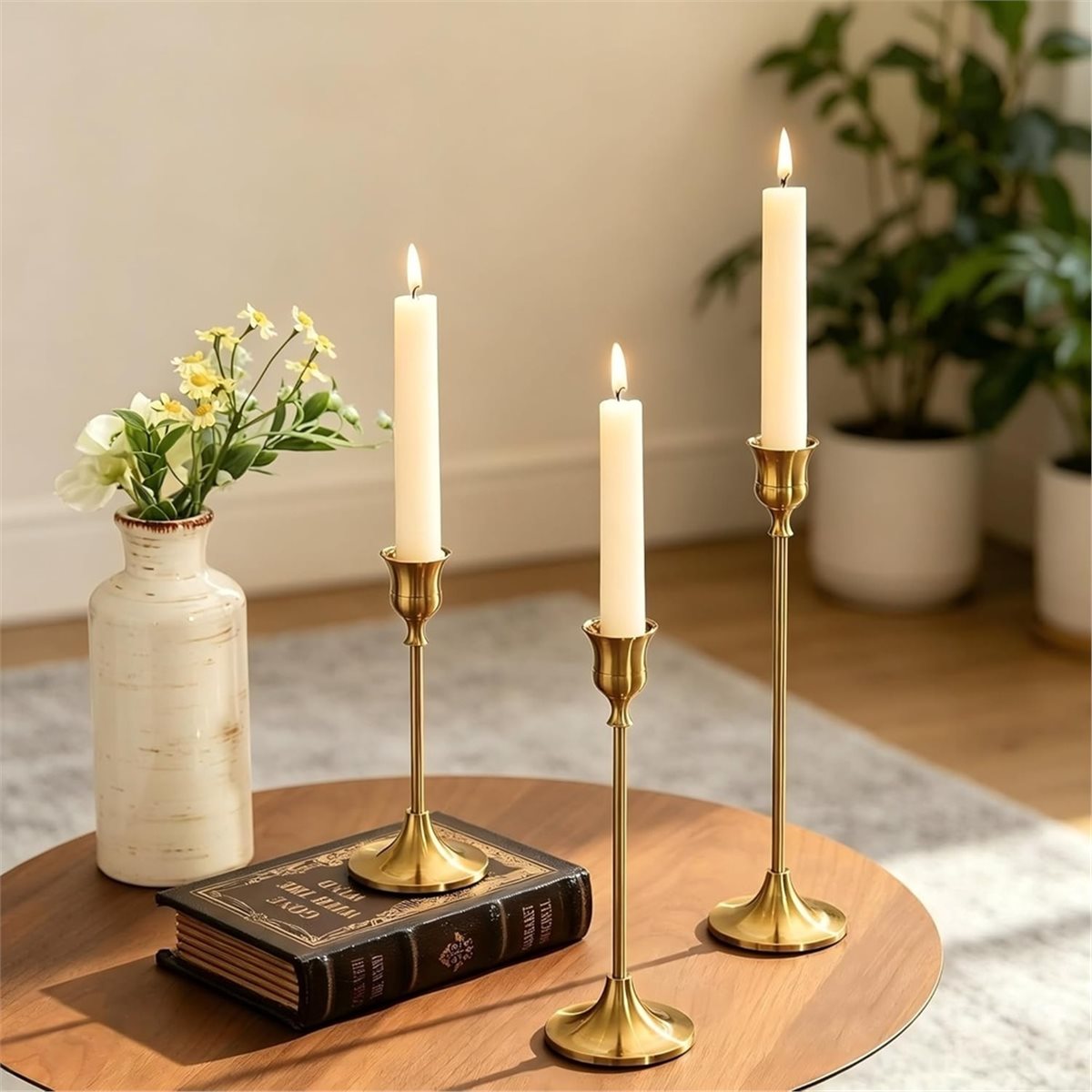 12 Pcs Gold Candlestick Holder - đánh giá và giá Candle Holder Decor