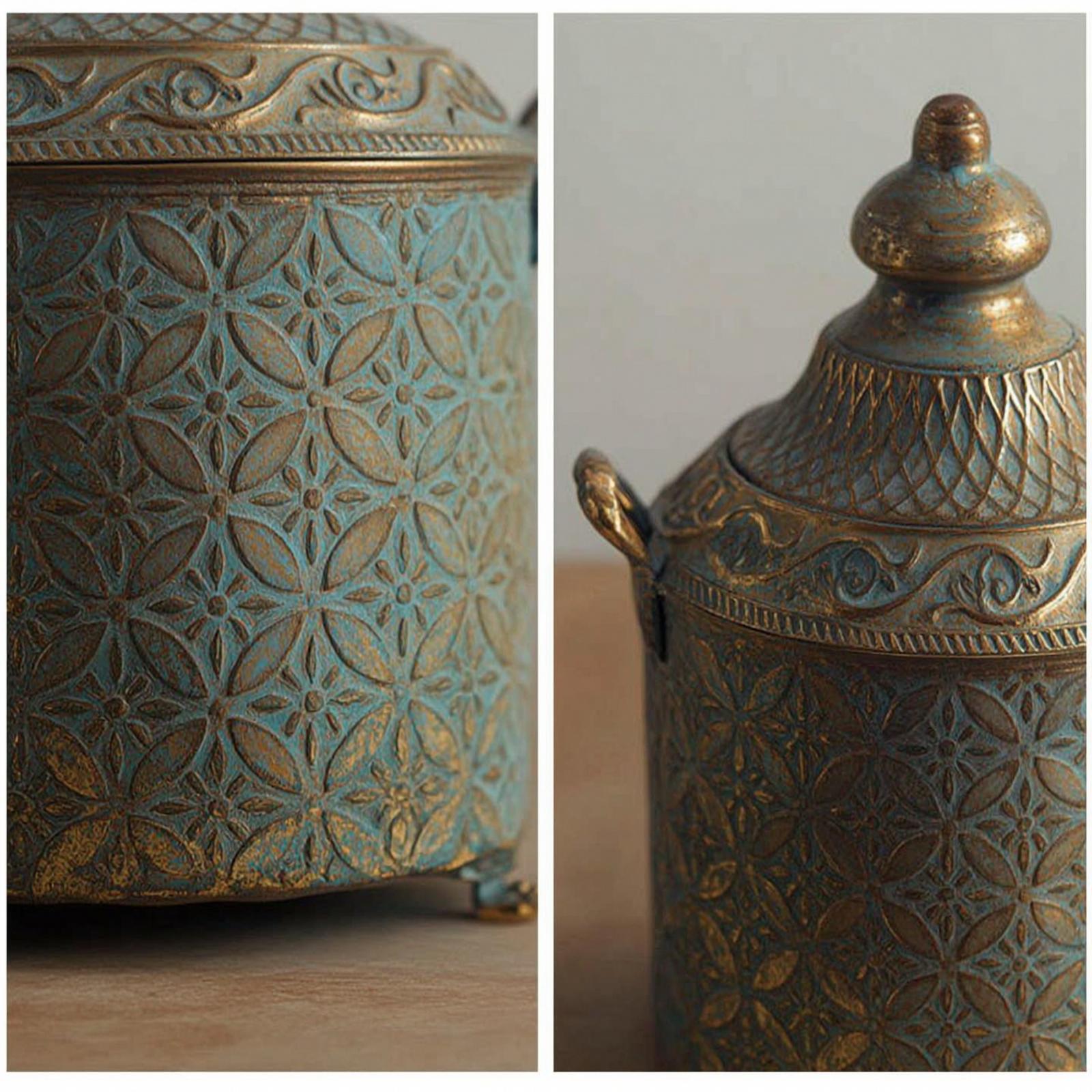 Decorative Iron Vase Aged Gild - đánh giá và giá Vase Decor
