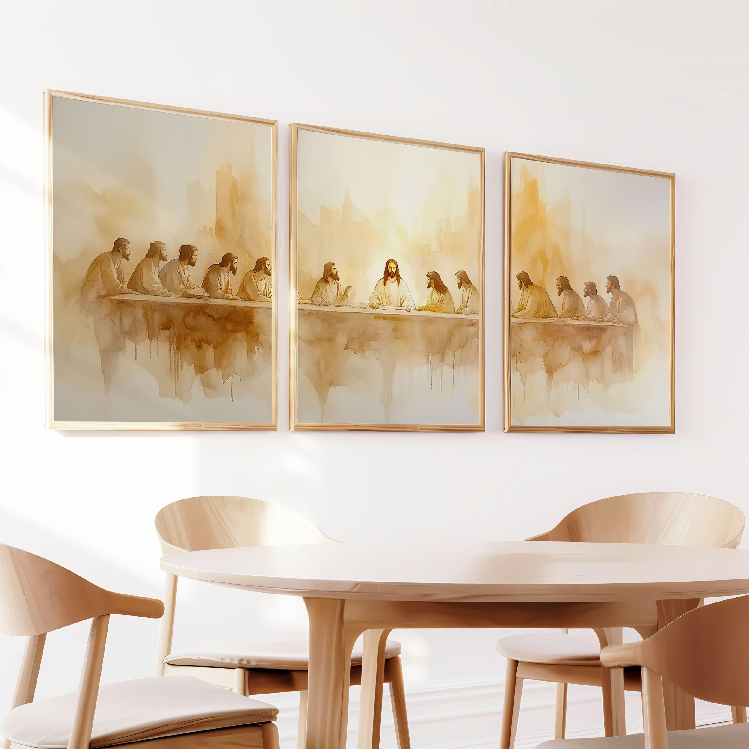 3pcs/set The Last Supper Wall  - đánh giá và giá Abstract Canvas Set