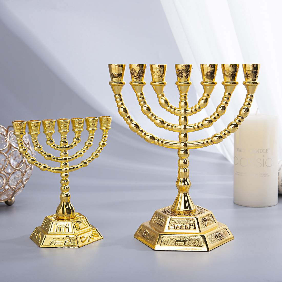 7 Branch Menorah Jewish Home D - đánh giá và giá Candle Holder Decor
