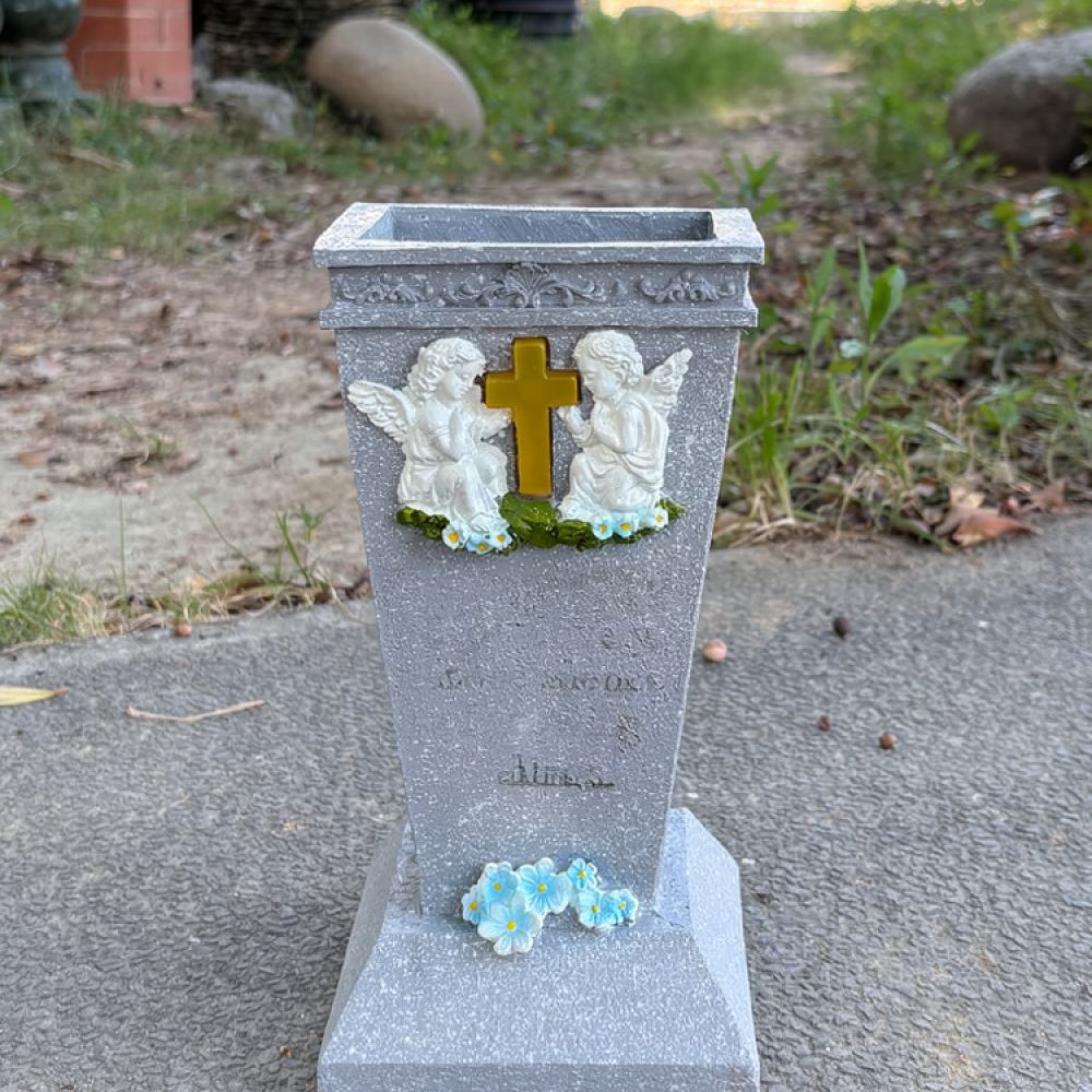 Resin Solar Cross Cemetery Vas - đánh giá và giá Vase Decor